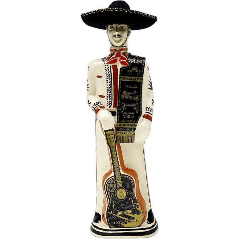 Riqueza Cultural Tequila Extra Aejo Beads Charro Bottle - 750ML