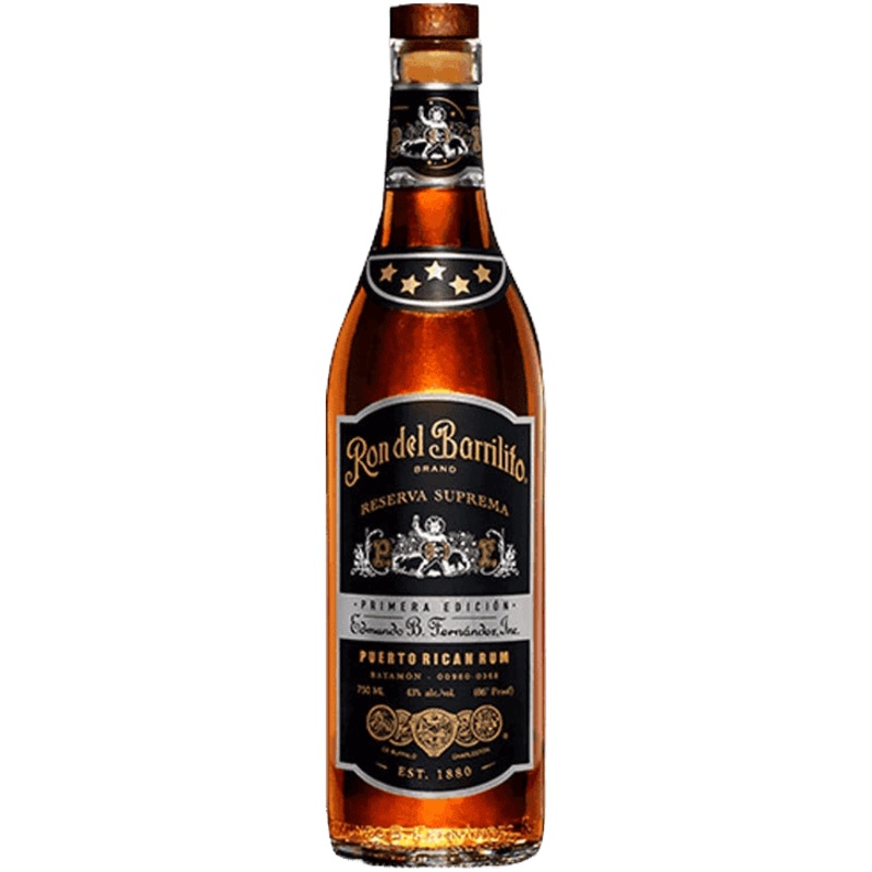 Ron Del Barrilito Aged Rum Five Stars Primera Edicion Reserva Suprema - 750ML