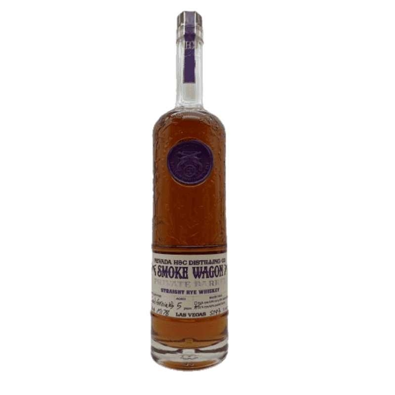 Smoke Wagon Private Barrel 5 Year Old Rye Whiskey 'California #3' - 750ML
