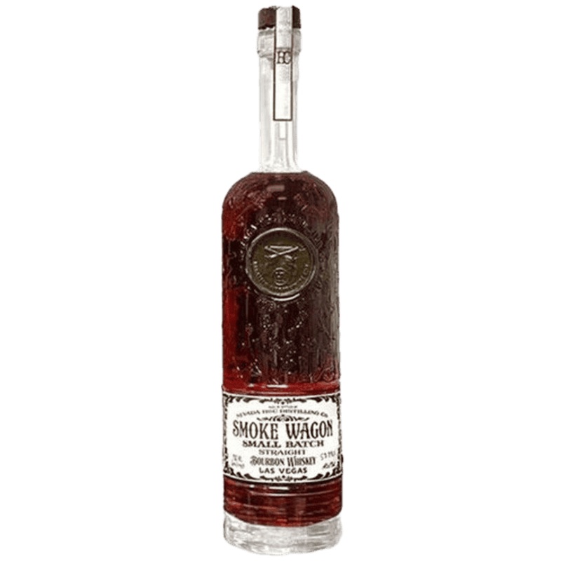 Smoke Wagon Uncut Unfiltered Bourbon Whiskey White Label - 750ML