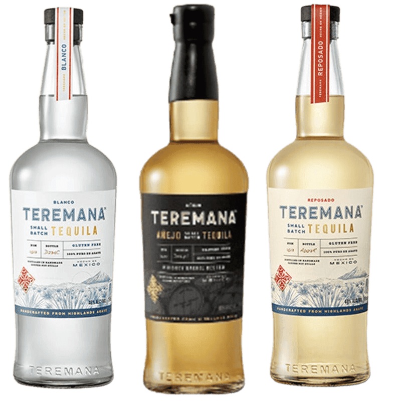 Teremana Blanco, Reposado, & Anejo Tequila 3 Bottle Bundle - 375ML
