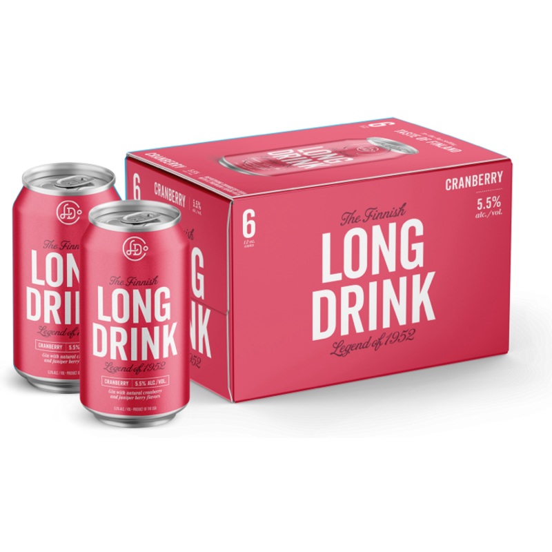 The Finnish Long Drink Company Cranberry Cocktail 6-Pack