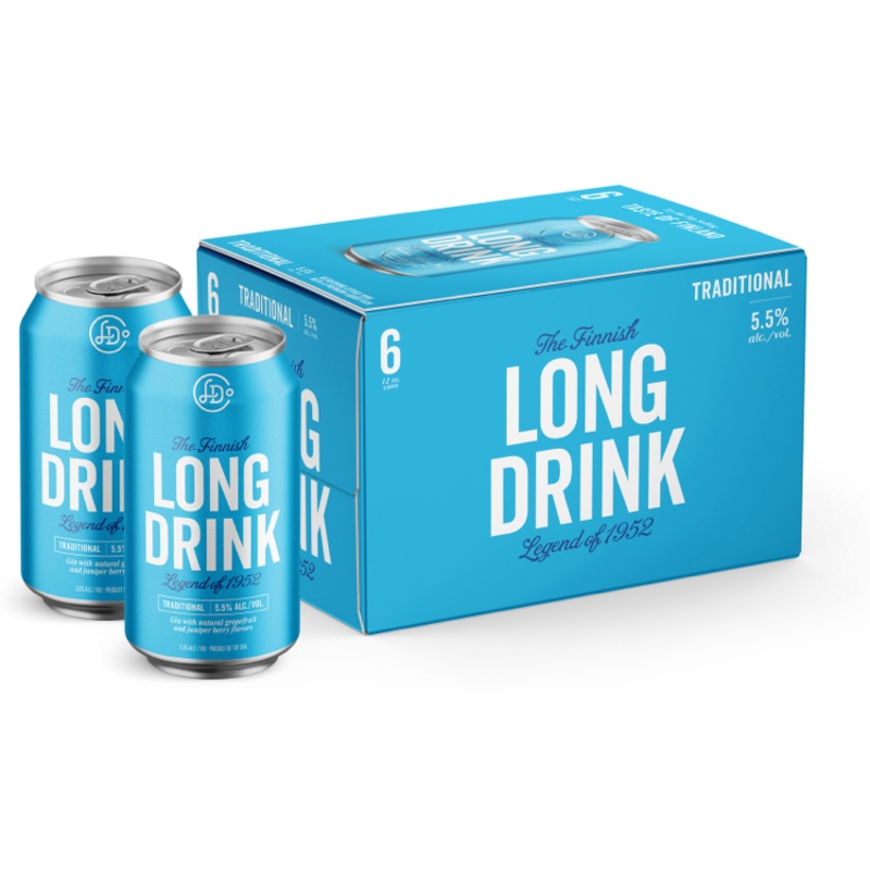 The Finnish Long Drink Company Traditional Cocktail 6-Pack