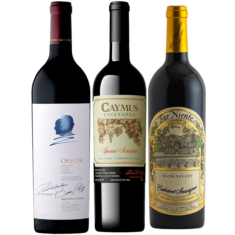 Opus One, Caymus Special Select & Far Niente Cabernet 3-Pack Bundle
