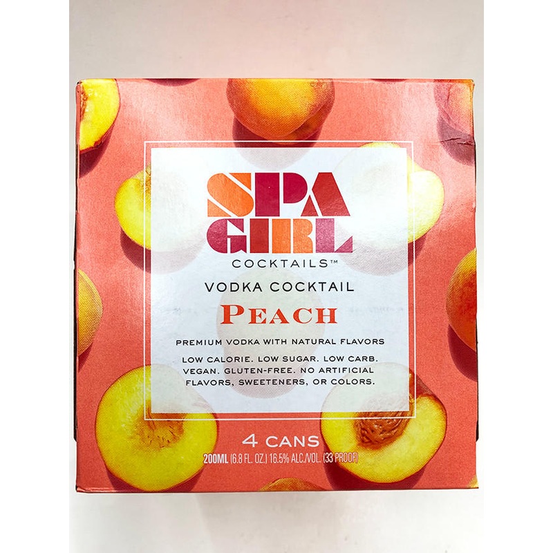 Spa Girl Peach Can 4Pk
