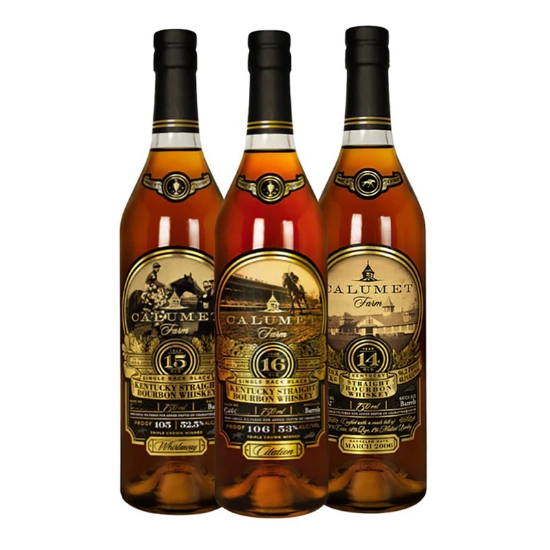 Calumet Single Rack Black 14 Year + 15 Year + 16 Year Bourbon 3-Pack Combo