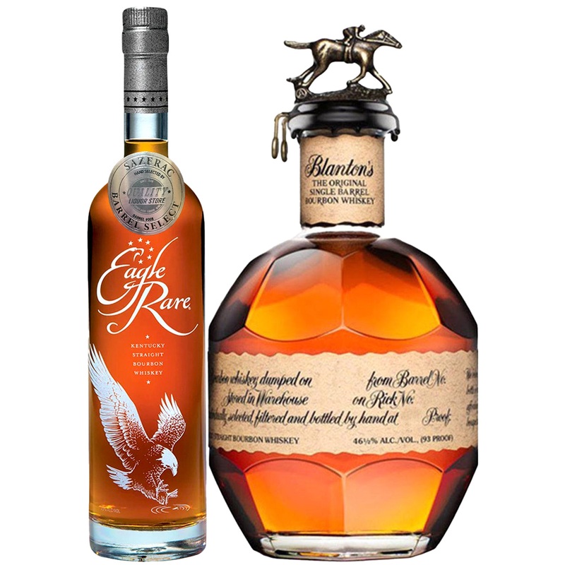 Eagle Rare 10 Yr QLS Barrel Select & Blantons Bourbon 2-Pack Bundle