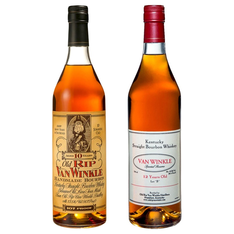Old Rip Van Winkle 10 & 12 Year Whiskey Bundle