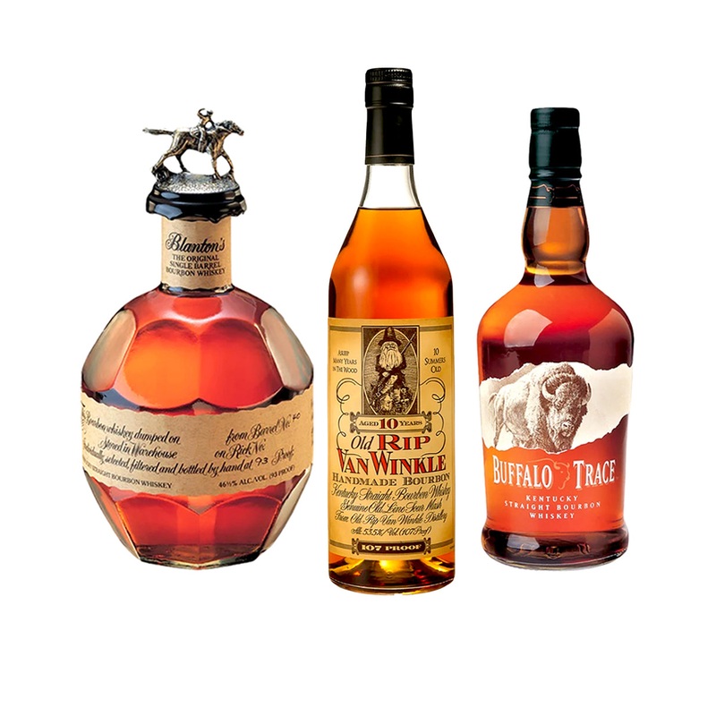 Pappy Van Winkle 10 Year, Blanton's & Buffalo Trace Bourbon Bundle