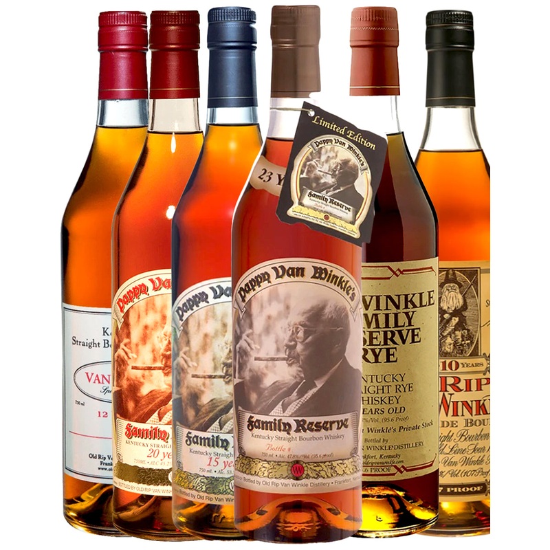Pappy Van Winkle Family Collection Complete Bourbon Bundle