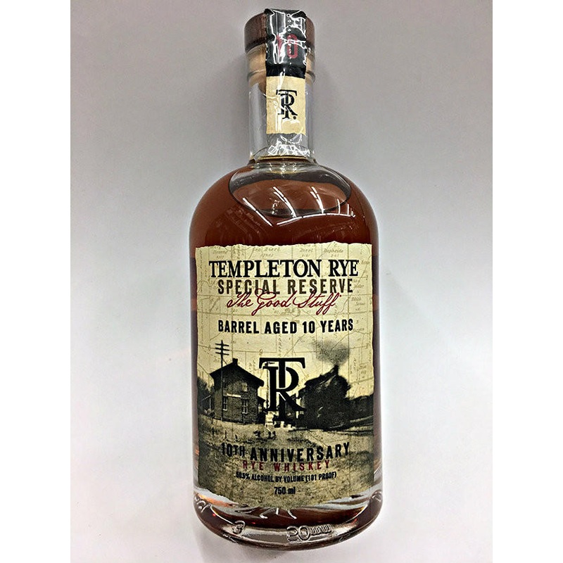 Templeton Rye 10 Whiskey 750ml