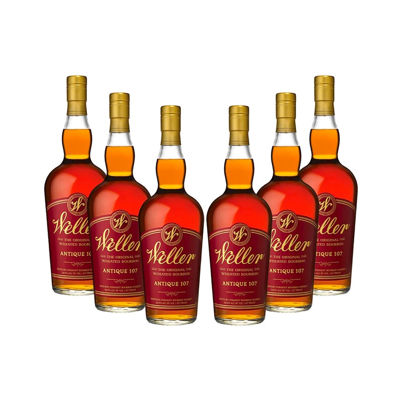 W.L. Weller Antique 107 Bourbon 6-Pack Bundle