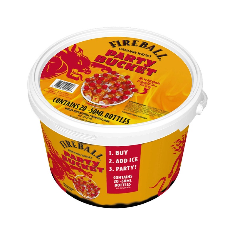 Fireball Cinnamon Party Bucket 20 Pack 50ML Bottles