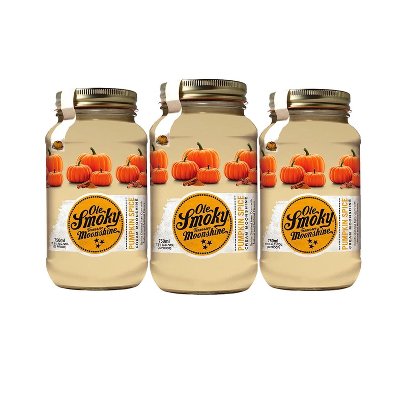 Ole Smoky Pumpkin Spice Cream Moonshine 3-Pack Combo