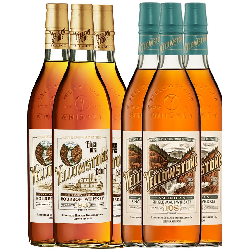 Yellowstone Bourbon & Single Malt Whiskey 6-Pack