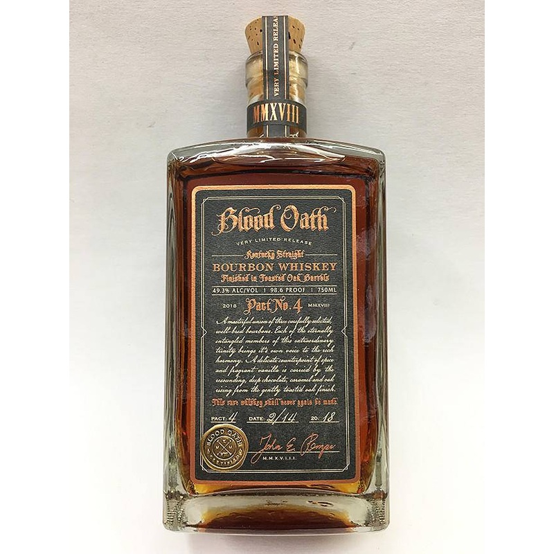 Blood Oath Pact No. 4 Bourbon Whiskey