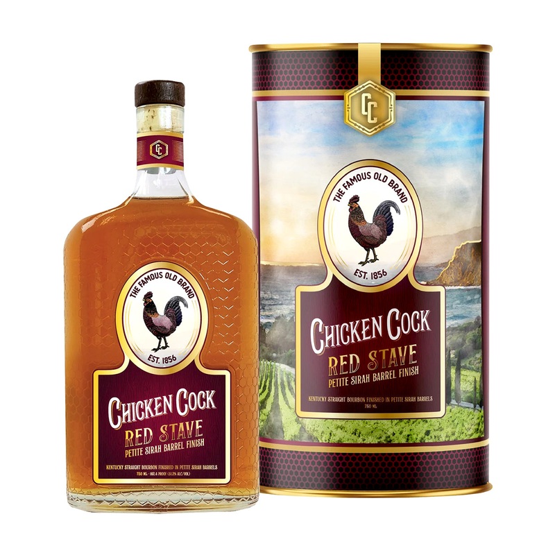 Chicken Cock Red Stave Bourbon Whiskey
