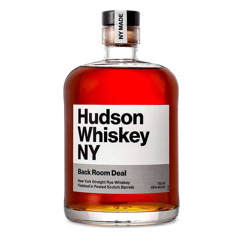 Hudson Back Room Deal Rye Whiskey Finished in Peated Scotch Barrels