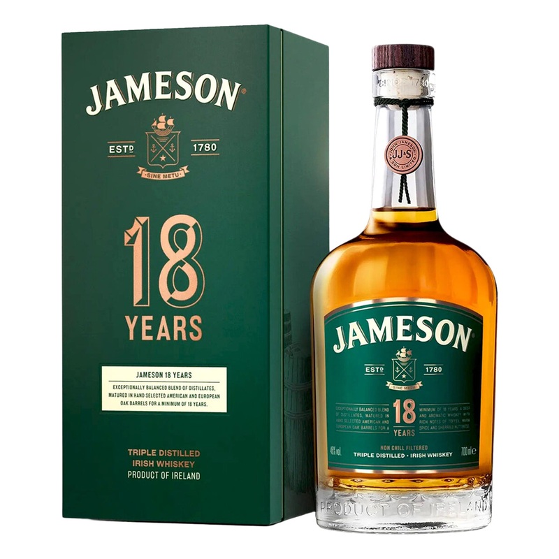 Jameson 18 Year Triple Distilled Irish Whiskey