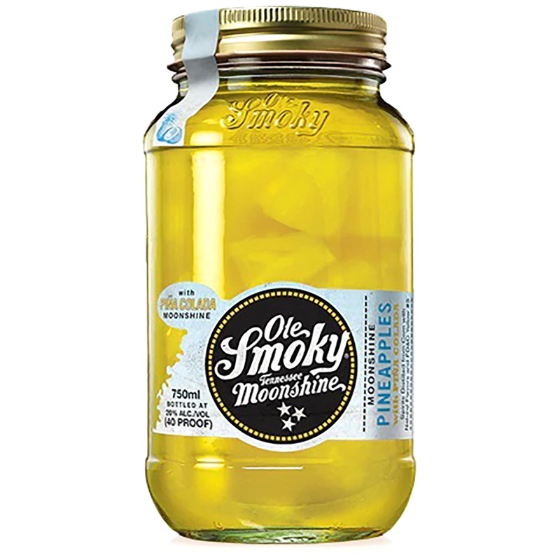 Ole Smoky Moonshine Pineapples With Pina Colada