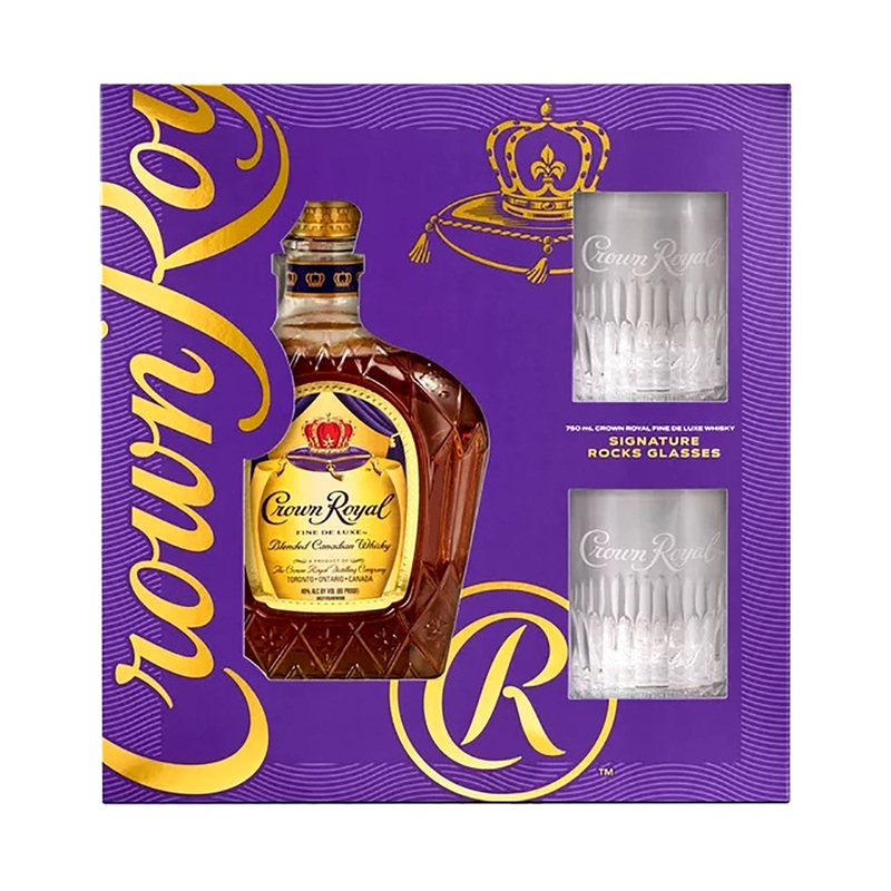 Crown Royal Fine De Luxe Canadian Whisky Gift Set