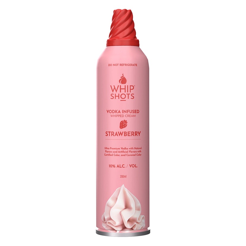 Whipshots Vodka Infused Strawberry Whipped Cream Cardi B