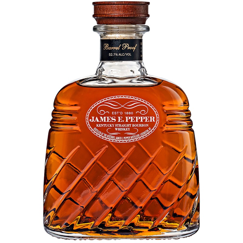 James E Pepper Decanter Barrel Proof Bourbon