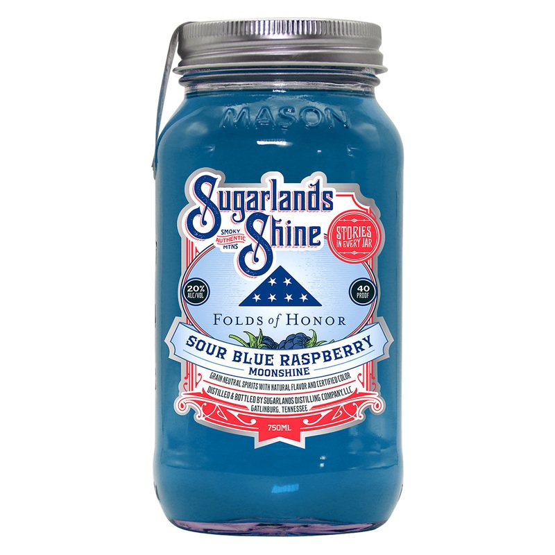 Sugarlands Folds of Honor Sour Blue Raspberry Moonshine