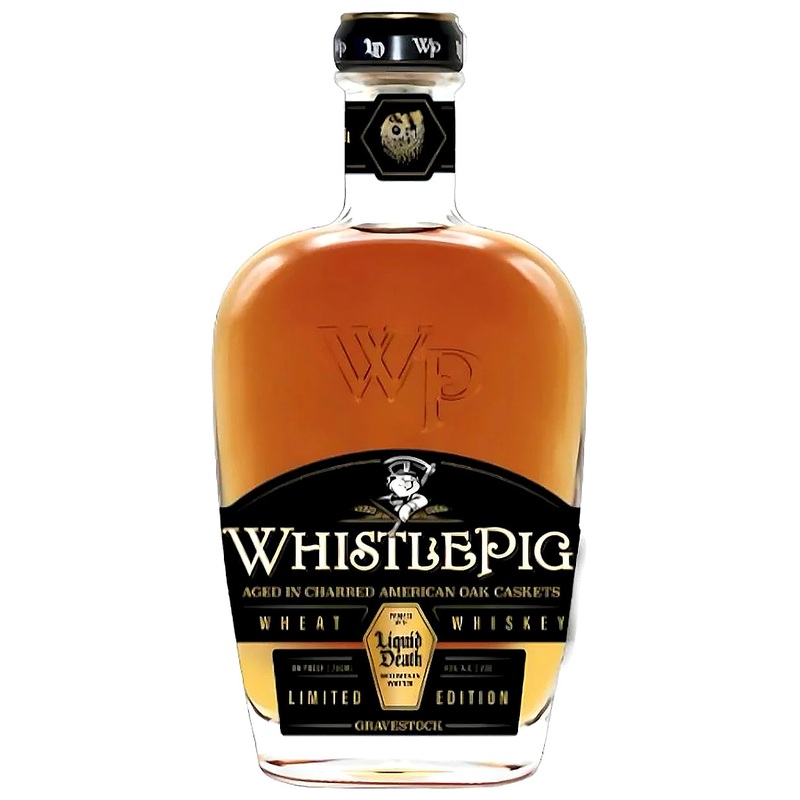 Whistlepig x Liquid Death Gravestock Wheat Whiskey