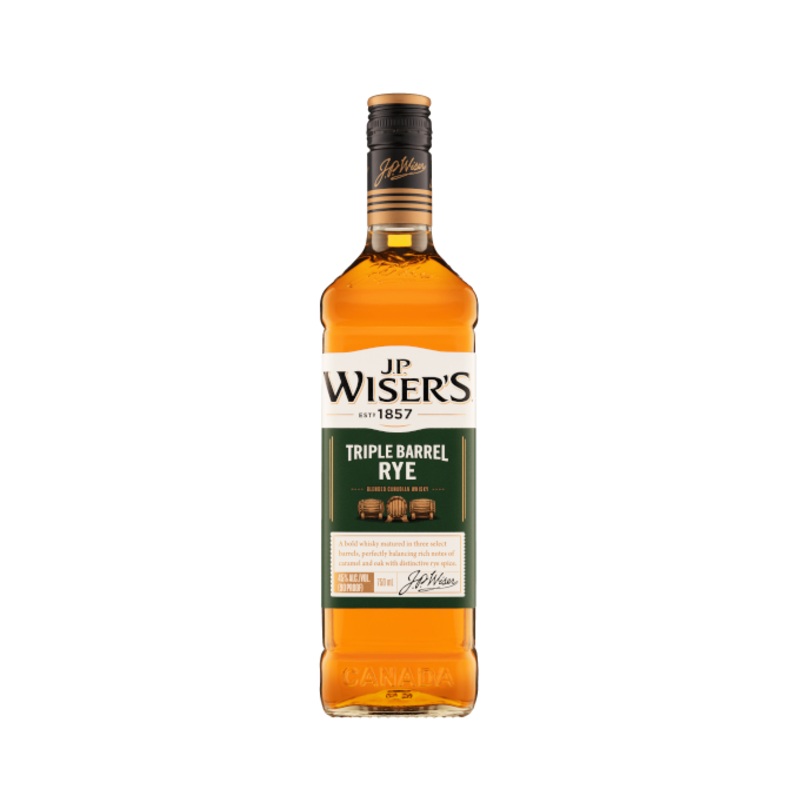 JP Wisers Triple Barrel Rye 750ml (DNO All)