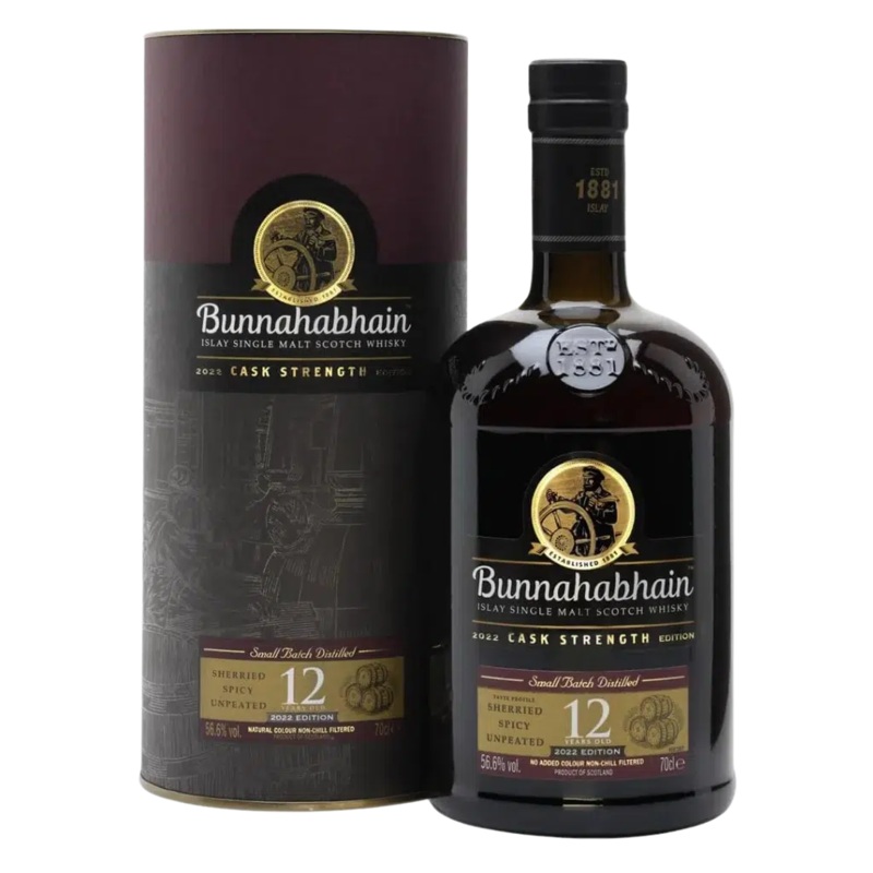 Bunnahabhain 12 Year Old Cask Strength 2022 Edition Single Malt Scotch Whisky 700ml