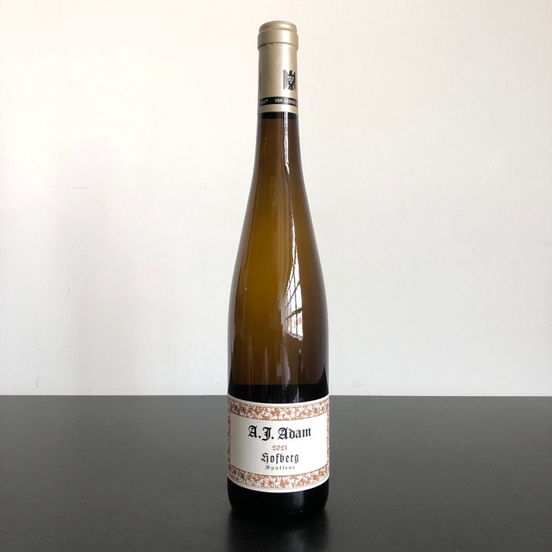 2021 Weingut A.J. Adam Dhroner Hofberg Riesling Spatlese Mosel, Germany