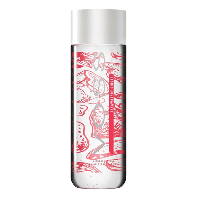 Voss Strawberry Ginger Sparkling Water, 375 ml