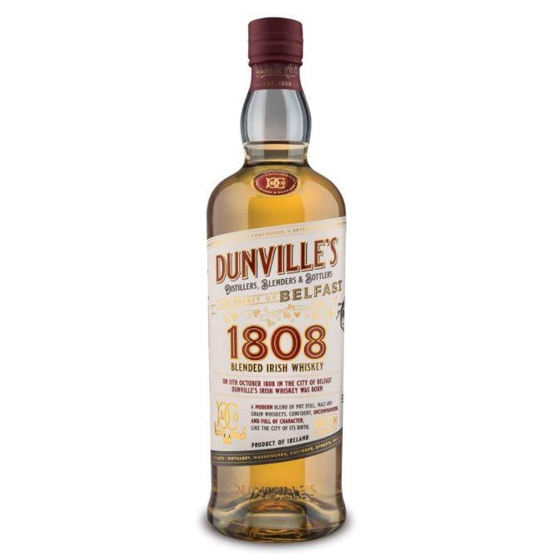 Dunvilles 1808 Blended Irish Whiskey 40% abv 70cl