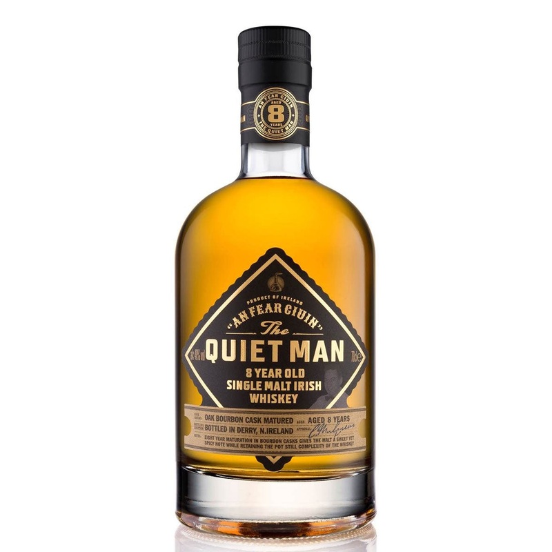 The Quiet Man 8 Year Old Irish Single Malt Whiskey 40% abv 70cl