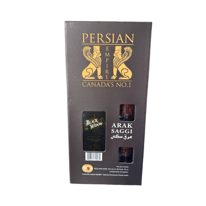 Arak Saggi Black Widow Gift Pack 750ml