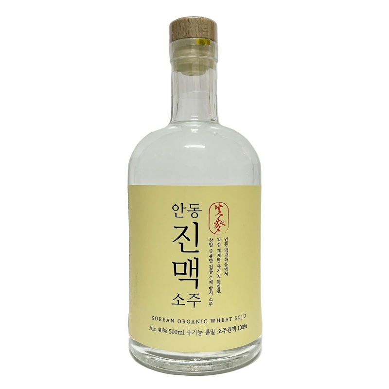 Jinmaek Organic Wheat Soju 40 500ml