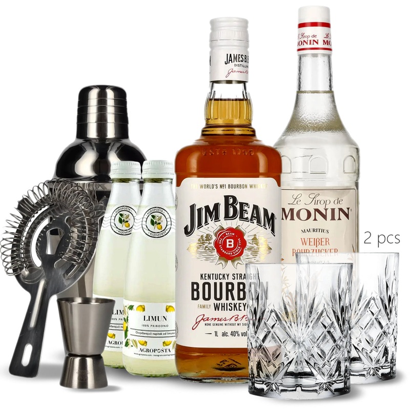 Classic Whiskey Sour Set [with glasses, 2 pcs]