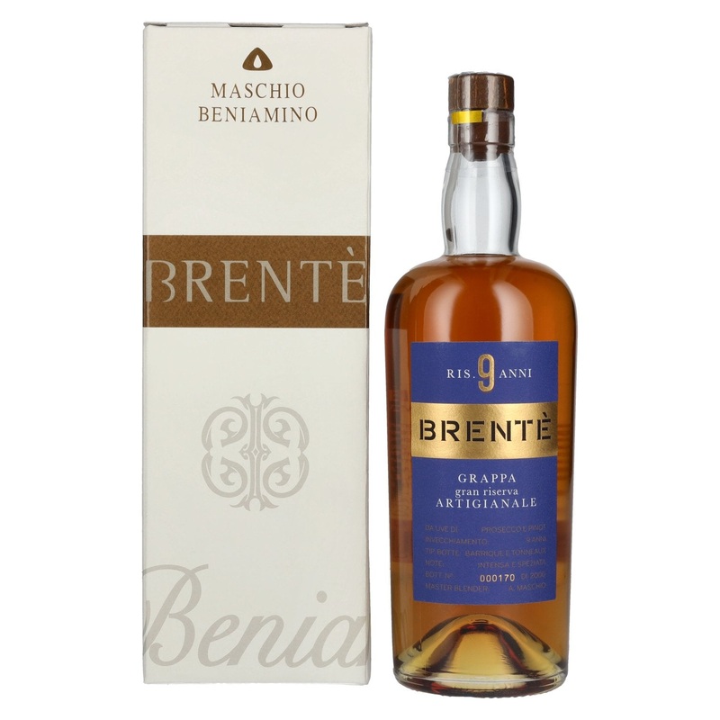 Maschio Beniamino BRENTE CUVEE 9 Anni Gran Riserva Grappa 42% Vol. 0,7l in Giftbox