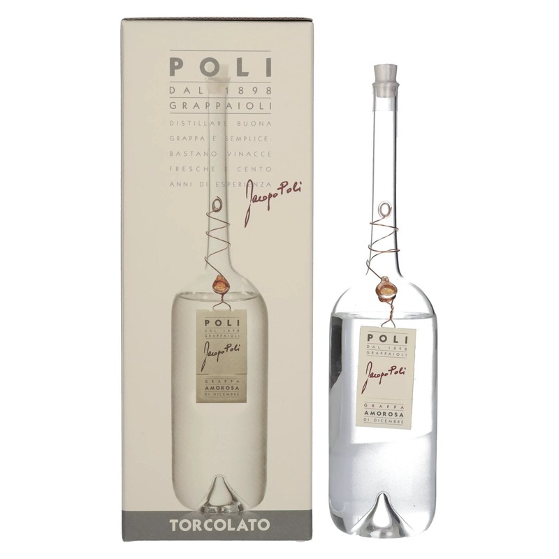 Poli Grappa Amorosa di Dicembre Torcolato 40% Vol. 0,5l in Giftbox