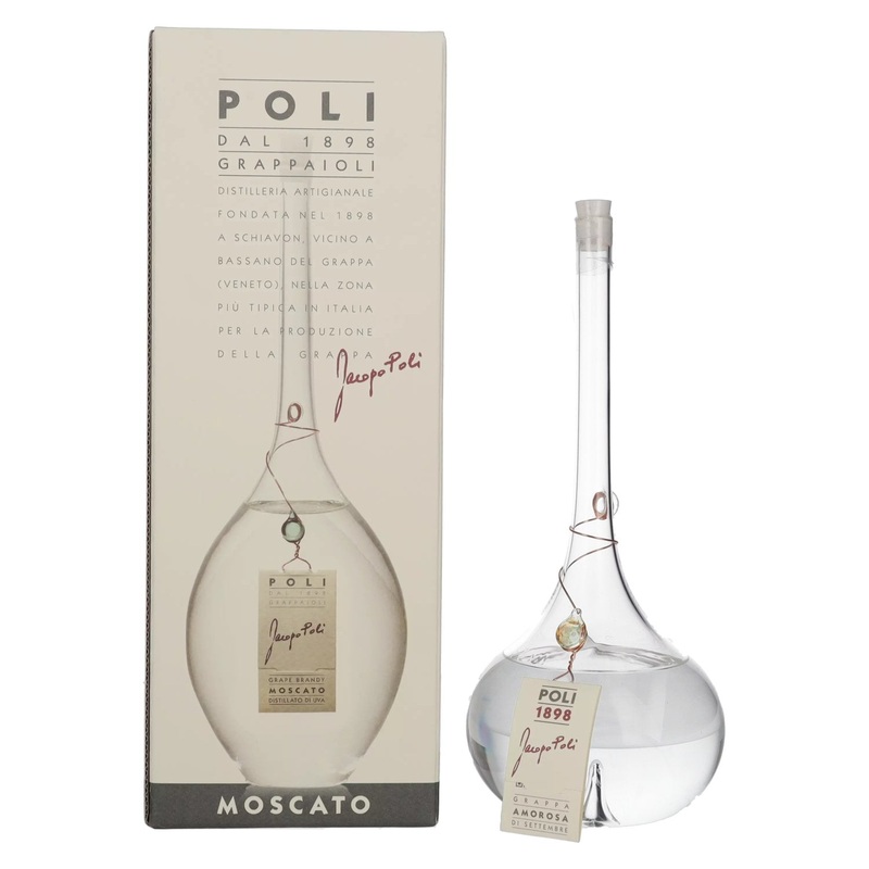 Poli Grappa Amorosa di Settembre Vespaiolo 40% Vol. 0,5l in Giftbox