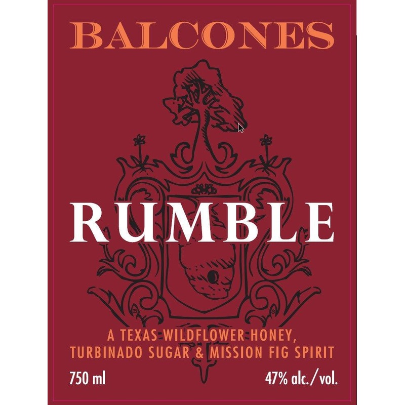 Balcones Rumble Spirit - Texas Wildflower Honey, Mission Fig, & Turbinado Sugar