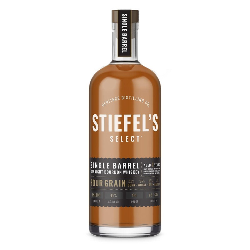 Heritage Distilling Co Stiefel's Select Single Barrel: Four Grain Bourbon