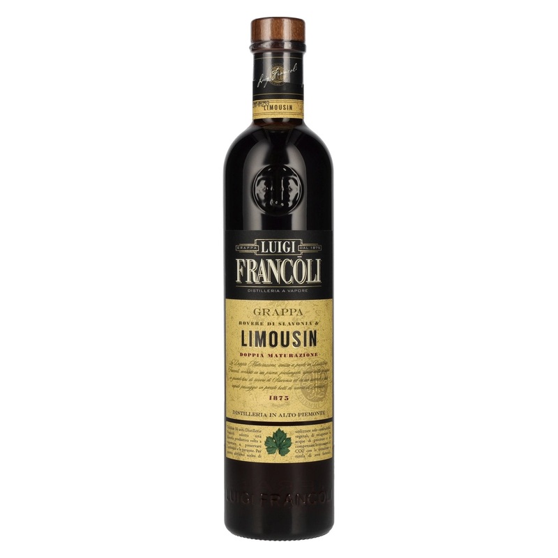 Luigi Francoli Grappa Rovere Di Slavonia & LIMOUSIN 42,5% Vol. 0,7l