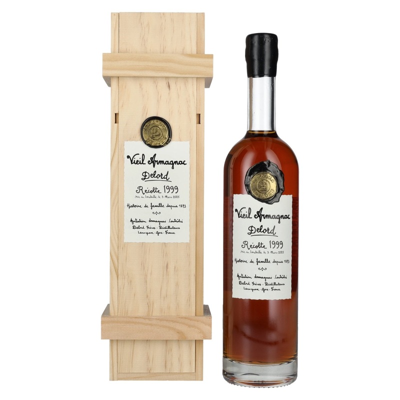 Vieil Armagnac Delord Vintage Recolte 1999 40% Vol. 0,7l in wooden box