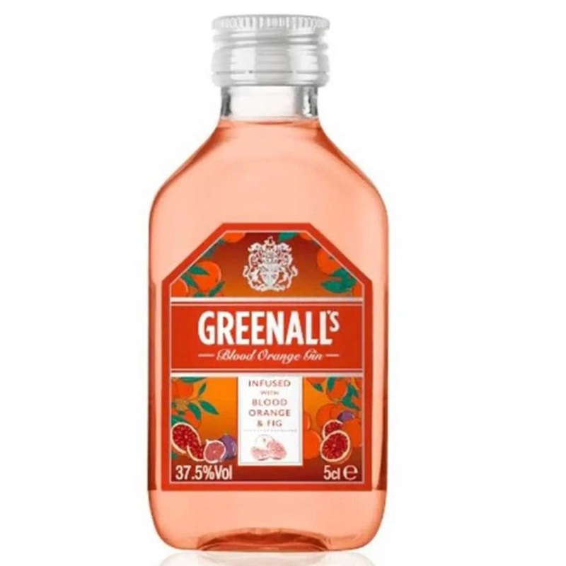 Greenall's Blood Orange, Fig and Ginger Gin Liqueur Miniature, 5 cl
