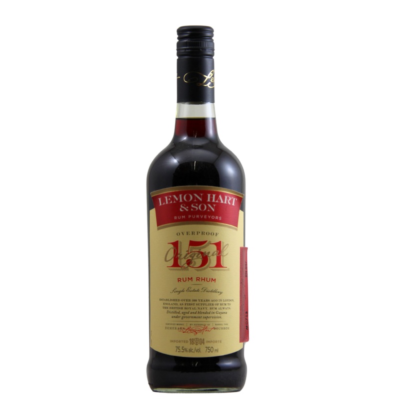 Lemon Hart 151 Proof Rum