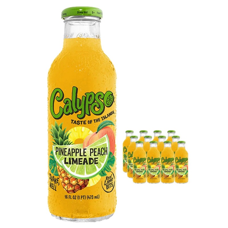 Calypso Pineapple Peach Limeade Multipack, 12 x 591 ml