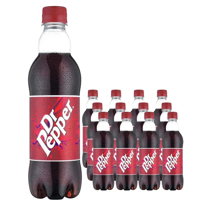Dr Pepper Plastic Bottle Multipack, 12 x 500 ml