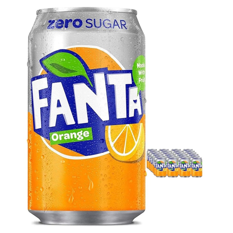 Fanta Orange Zero Cans Multipack 24 x 330 ml
